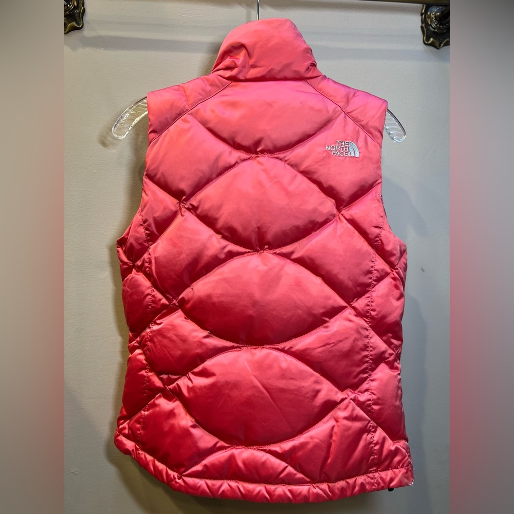The North Face Puffer Vest Quilted 550 Down Pink Zip 550 View 6